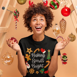 Camiseta Biscoito de Natal Bright Gingercake Cookie