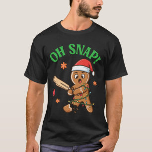 Camiseta Biscoito De Natal De Ração De Gengibre Engraçado O