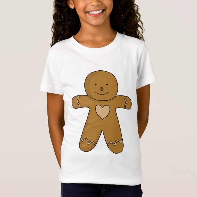 Camiseta Biscoito de Natal do GingerBread (Frente)