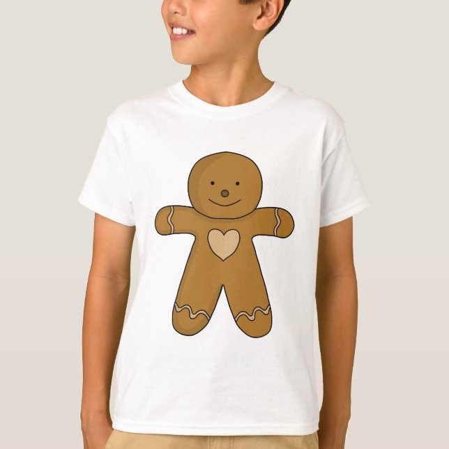 Camiseta Biscoito de Natal do GingerBread (Frente)