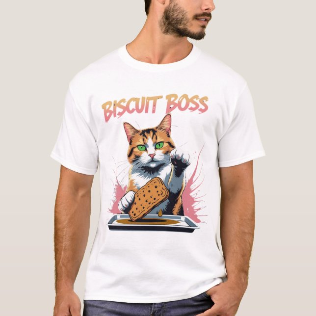 Camiseta Biscoito Engraçado Bacery Biscuit Boss (Frente)