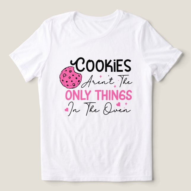 Camiseta Biscoito engraçado de arte com palavras de bebê  (Design frontal)