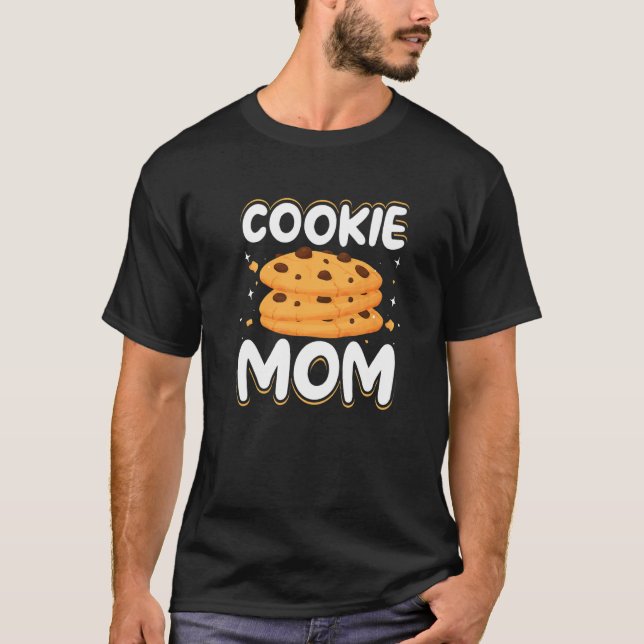 Camiseta Biscoito Mãe Fazendo Biscoitos Padeira Mulheres Av (Frente)