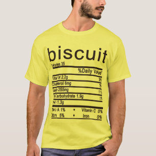Camiseta biscoito Nutrição Fala Engraçado Ação de Gra