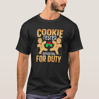 Camiseta Biscoito para Bolo e Cozinheiro de Biscoitos Testa