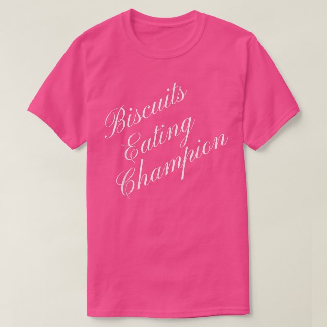 Camiseta Biscoitos Comendo Campeão Competitivo De Comida Co (Frente do Design)
