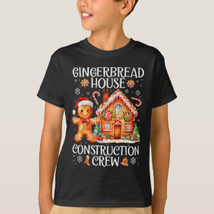 Camiseta Biscoitos de Construção de Casa de Gingerbread