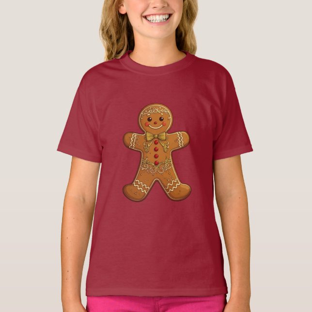 Camiseta Biscoitos de pão-de-gengibre (Frente)