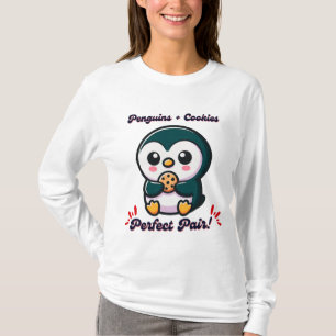 Camiseta Biscoitos de pinguim, snacking de personagens de d