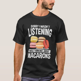 Camiseta Biscoitos Macarron Bolo Macarron Francês Assado Ma