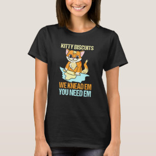 Camiseta Biscoitos Nós Amassamos Você Precisa Deles Gato Pa
