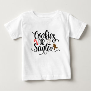 Camiseta Biscoitos para o Papai Noel Natal Divertido