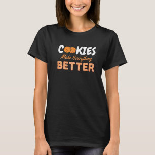 Camiseta Biscoitos Tornam Tudo Melhor Chips de Chocolate Le