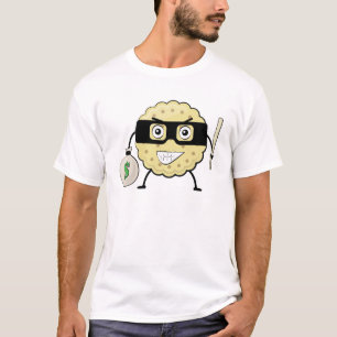 Camiseta Biscuit Bandit - Ilustração de Personagem Divertid