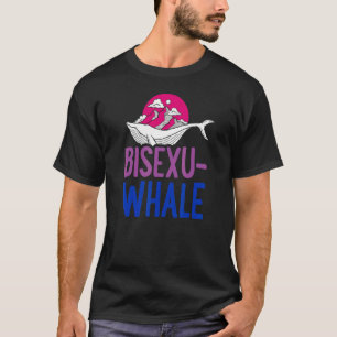 Camiseta Bisexu Whale Bisexual Ocean Mountain Bi Pride Aest