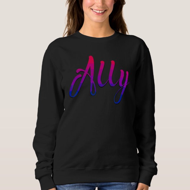 Camiseta Bisexual Bi Pride Flag Ally (Frente)