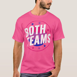 Camiseta Bisexual Funny Bi Ambos Equipes LGBT