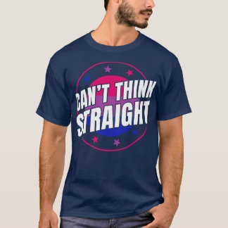 Camiseta Bisexual Funny Bi Não Consegue Pensar Hetero LGBT