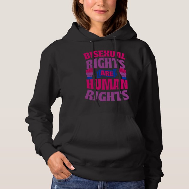 Camiseta Bisexual Rights Are Human Rights Protest March Bi  (Frente)