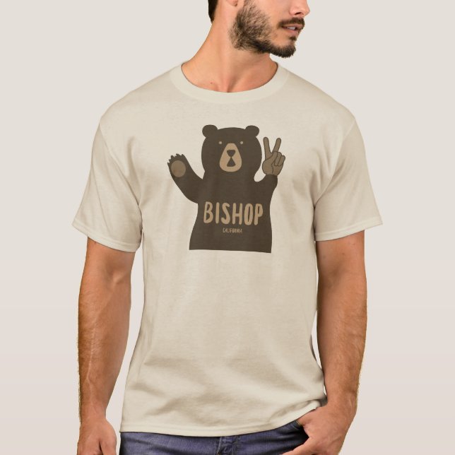 Camiseta Bishop California Peace Bear (Frente)