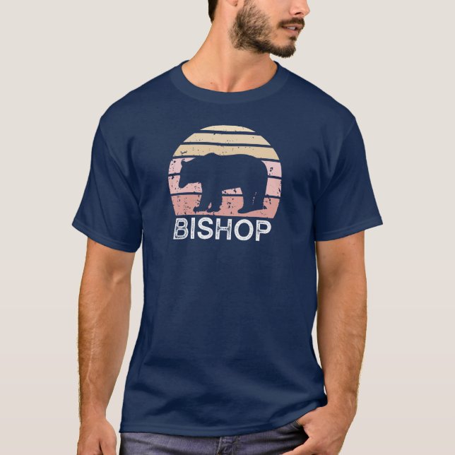 Camiseta Bishop California Retro Bear (Frente)