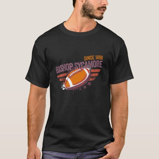 Camiseta Bishop Sycamore Funny Falso Segundo grau Futebol T (Frente)