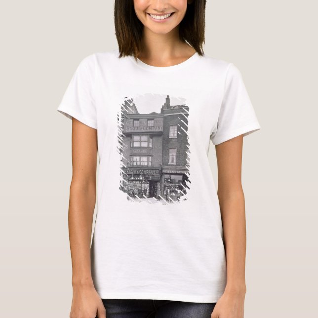 Camiseta Bishopsgate, de "Historical London Building", de A (Frente)