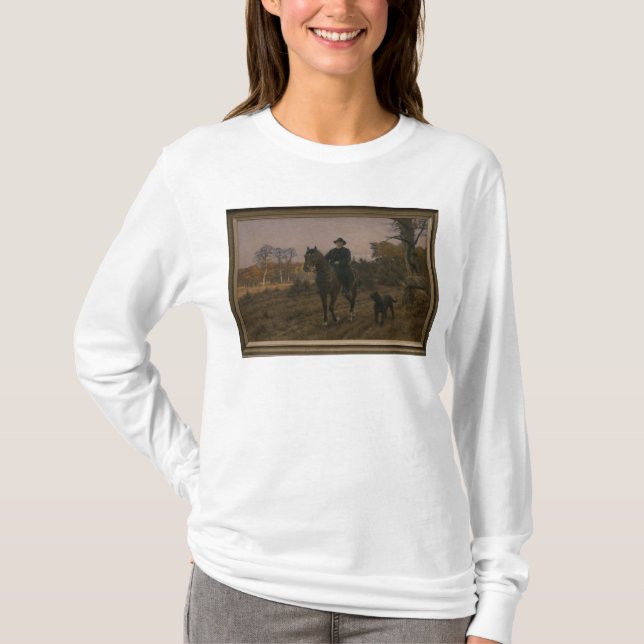 Camiseta Bismarck a cavalo com cão (Frente)