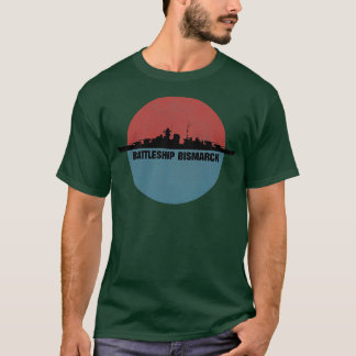 Camiseta Bismarck WW2 Ship Edit (Edição de navio)
