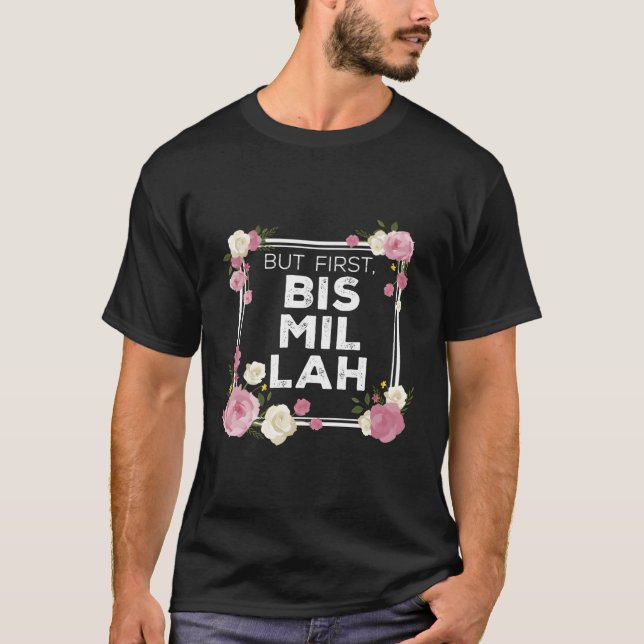 Camiseta Bismillah Islam Para Muçulmano (Frente)