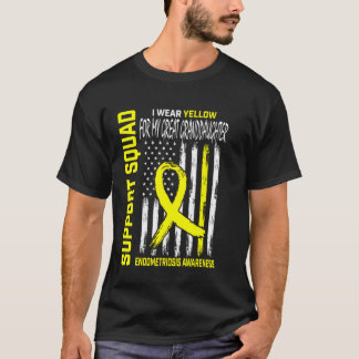 Camiseta Bisneta Amarela de Conscientização da Endometriose