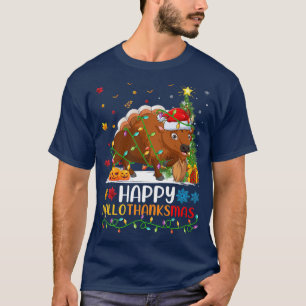 Camiseta Bison Amante de os animais Engraçado Feliz Bison O