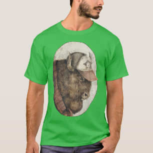 Camiseta Bison Americano Buffalo vestindo neve basecap Oest