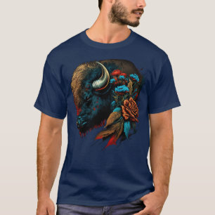 Camiseta Bison Floral Cute