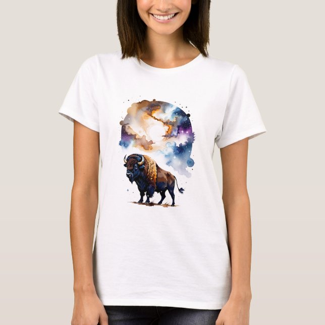 Camiseta Bison in Cosmic Plains (Frente)