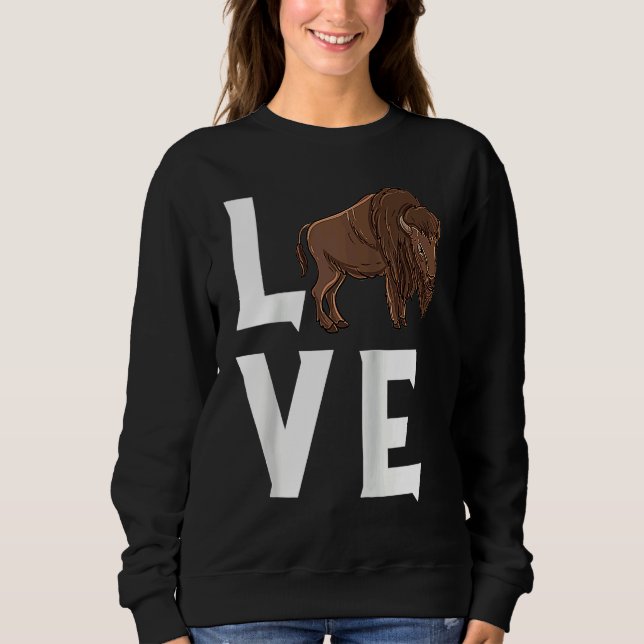 Camiseta Bison Love Cow Buffalo National Park Western Wildl (Frente)