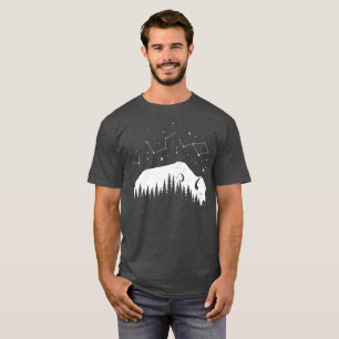Camiseta Bison Moon Wood Stars Sonha Grande Viagem