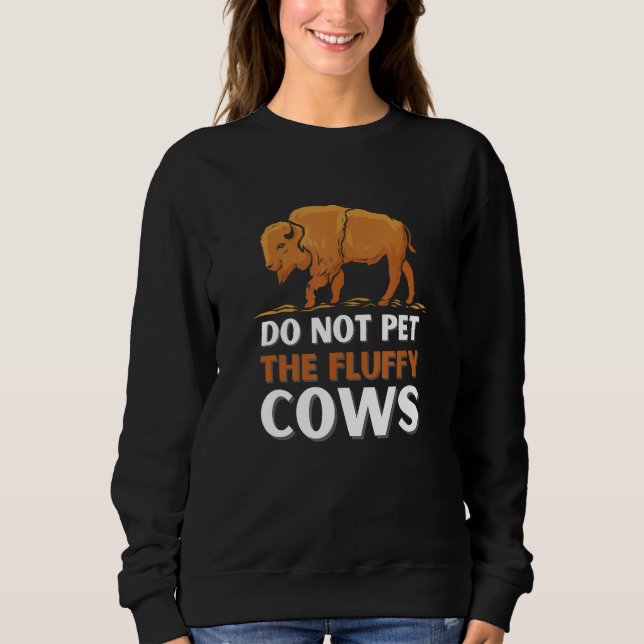 Camiseta Bison Não Põe As Vacas Fluffy (Frente)