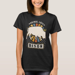 Camiseta Bison Vintage Classic Retro Animal