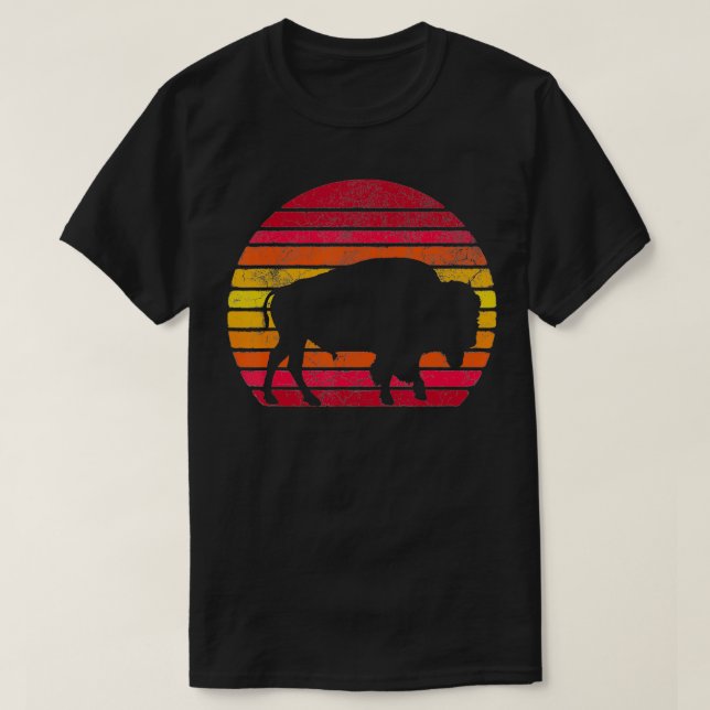 Camiseta Bison Vintage Men W (Frente do Design)
