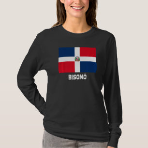 Camiseta Bisonó República Dominicana Bandeira Emblem Escudo