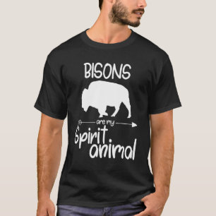 Camiseta Bisons São O Meu Espírito Para Homens Mulheres Gri