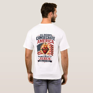 Camiseta Bispos dos EUA Consagram a América ao Sagrado Cora