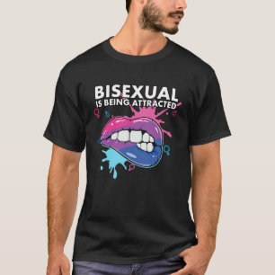 Camiseta Bissexual é ser atraído Arco-íris Orgulho Bissexua