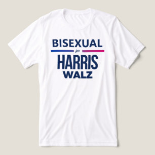Camiseta Bissexual para Harris Walz