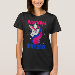 Camiseta Bissexual Unicorn Bi Flag Bisexuality Pride Lgbt A
