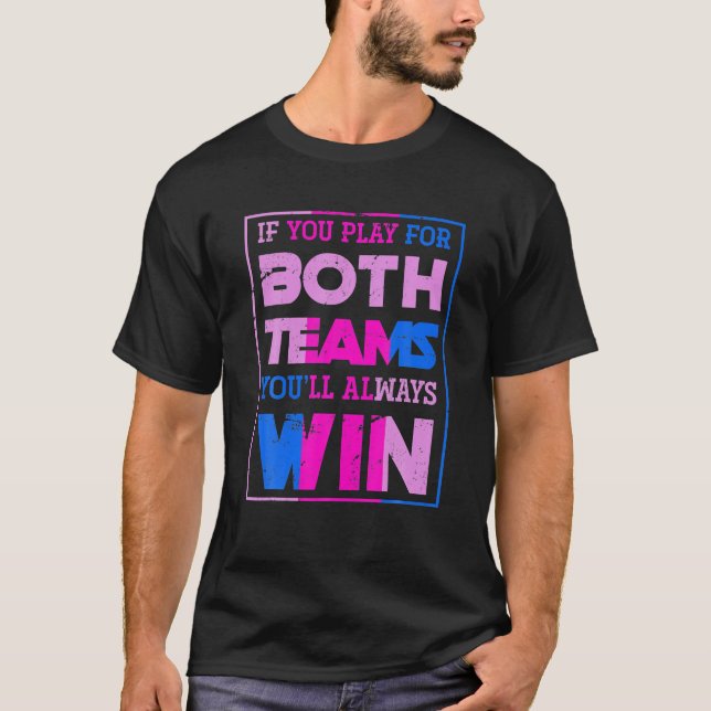Camiseta Bissexualidade Engraçada Bi Sinais Orgulho Mês Que (Frente)