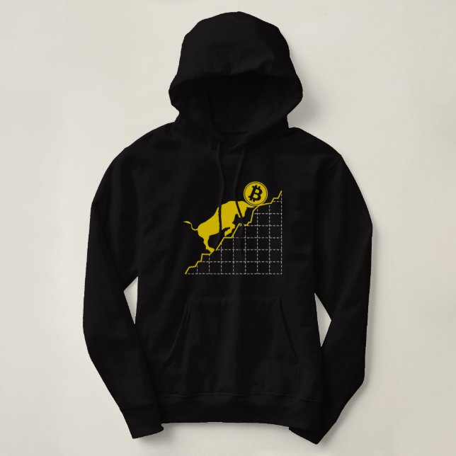 Camiseta Bítamo de execução de criptomoeda bloqueada hodl m (Frente do Design)