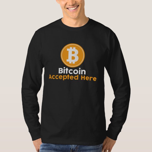 Camiseta Bitcoin Aceito Aqui (Frente)
