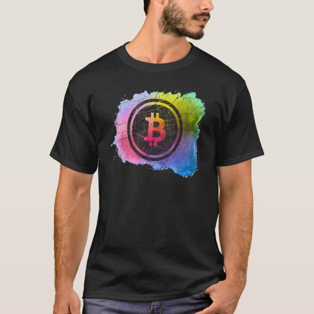 Camiseta Bitcoin Art Trader Miner Hodl Token Crypto (Frente)